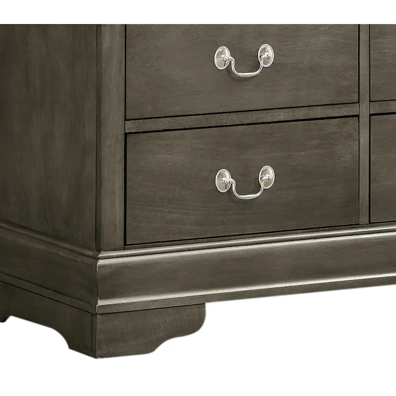 Traditional Wooden Media Chest with Four Drawers