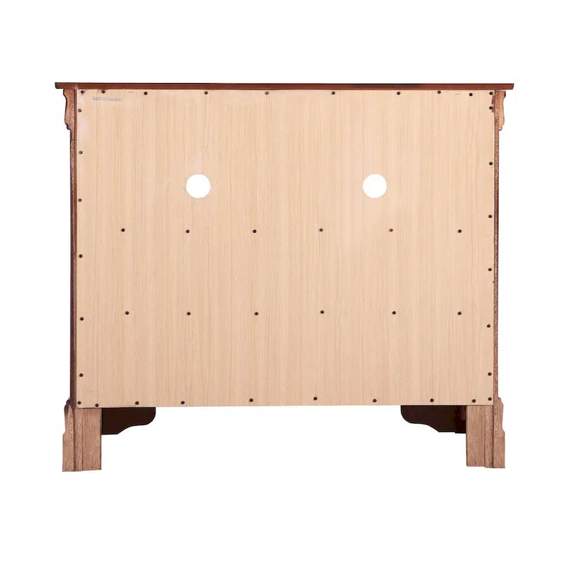 Traditional Wooden Media Chest with Four Drawers