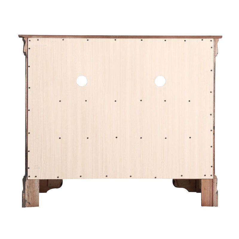 Traditional Wooden Media Chest with Four Drawers
