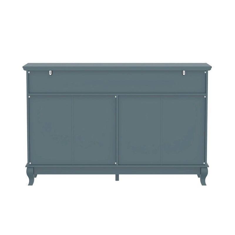 White Lacquer-Finish 10-Drawer Dresser