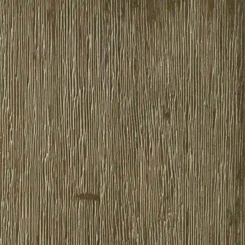 Rückenfreier Drehhocker mit Leinensitz und Gestell aus Rubberwood