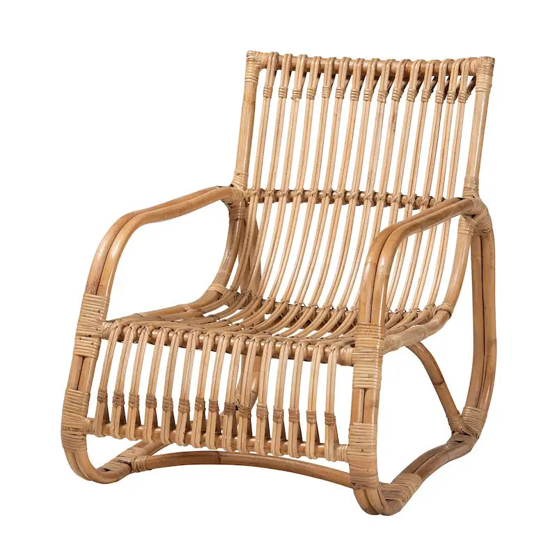 Natural Rattan Bohemian Accent Chair