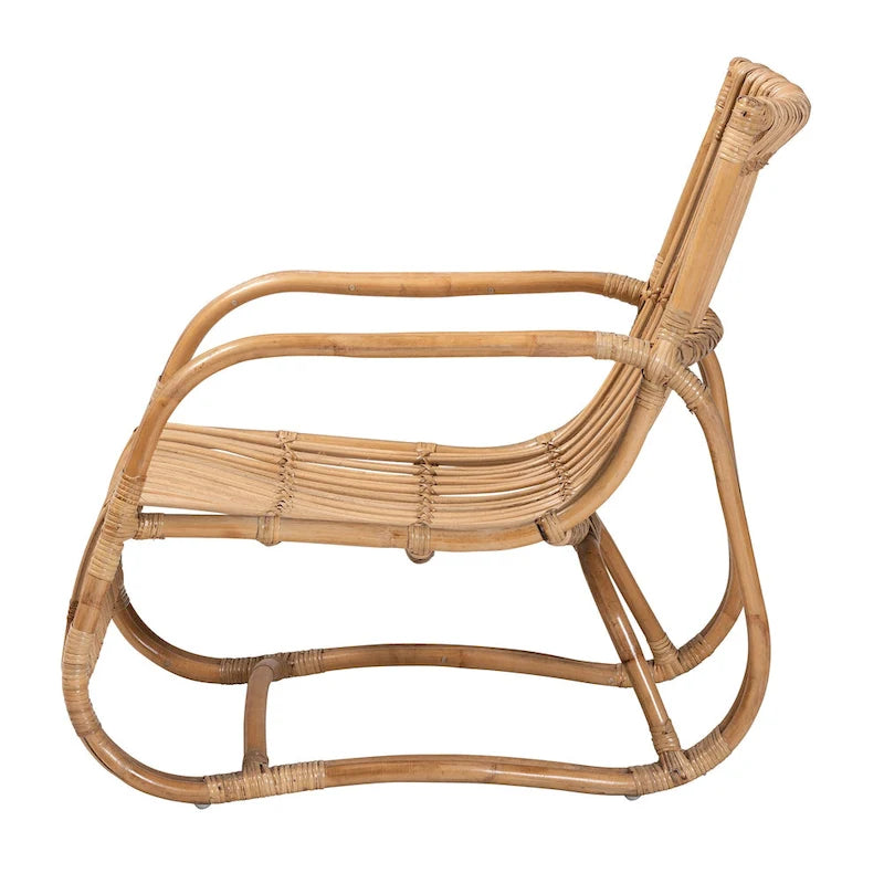 Natural Rattan Bohemian Accent Chair