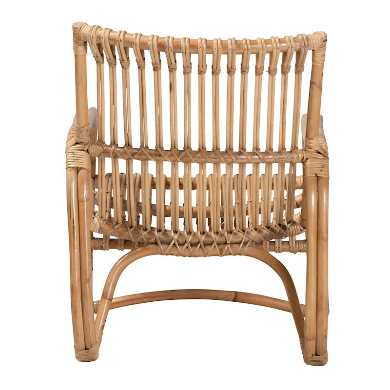 Natural Rattan Bohemian Accent Chair
