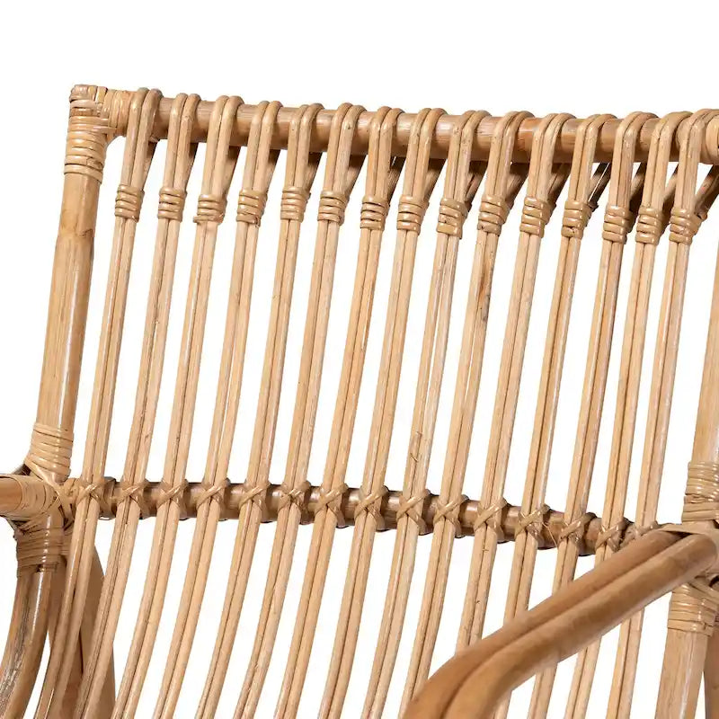 Natural Rattan Bohemian Accent Chair
