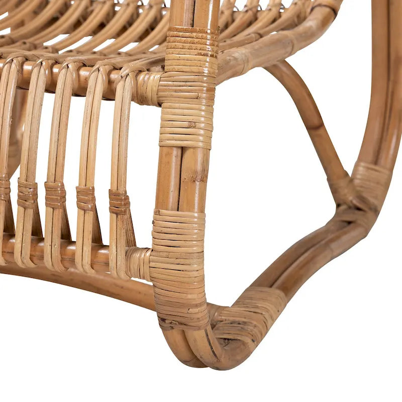 Natural Rattan Bohemian Accent Chair