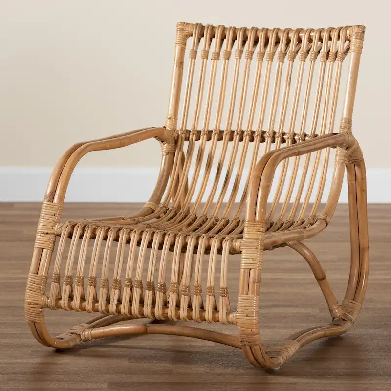 Natural Rattan Bohemian Accent Chair