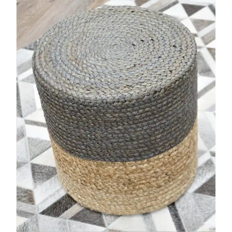 Handcrafted Jute Pouf