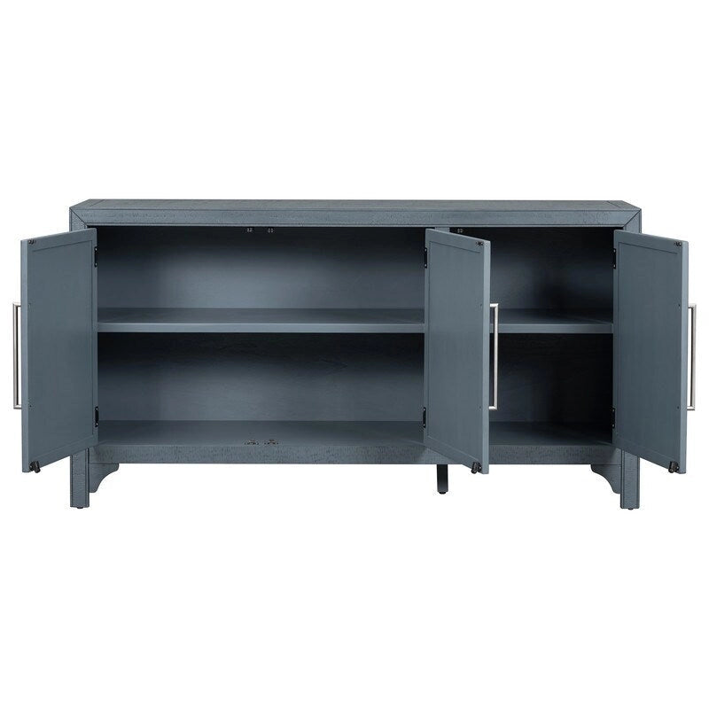 Three-Door Sideboard Cabinet with Pine Veneer