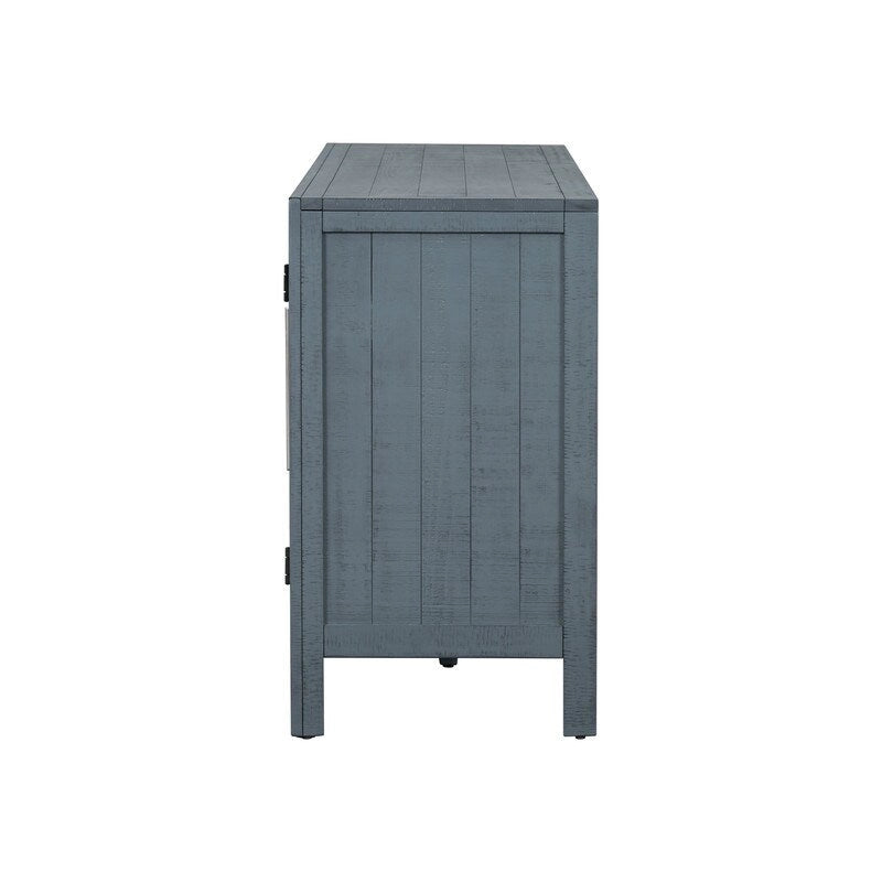 Three-Door Sideboard Cabinet with Pine Veneer
