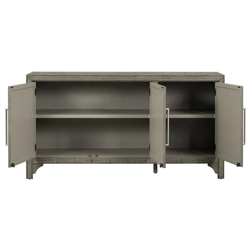 Three-Door Sideboard Cabinet with Pine Veneer