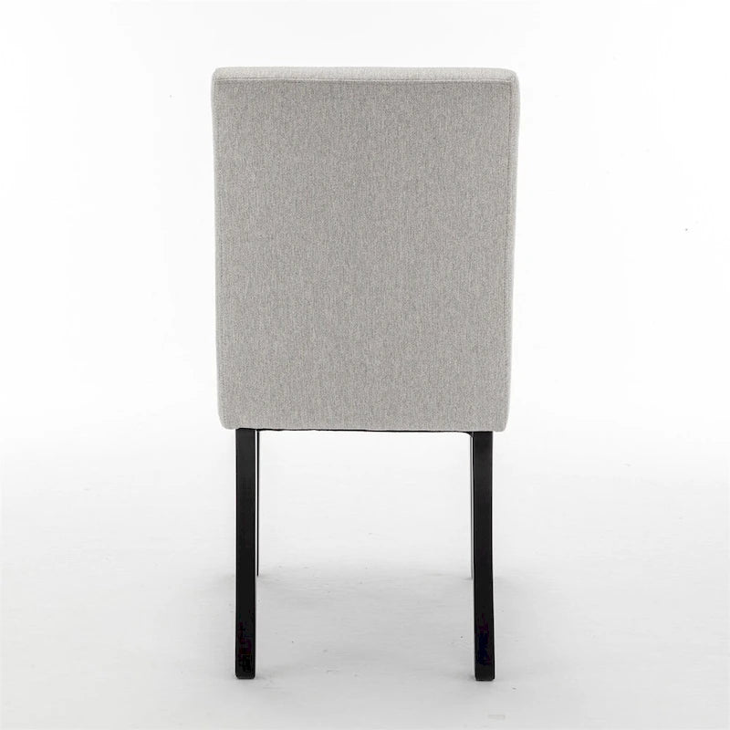 Modern Dining Chairs with Solid Wood Legs (Set of 2)